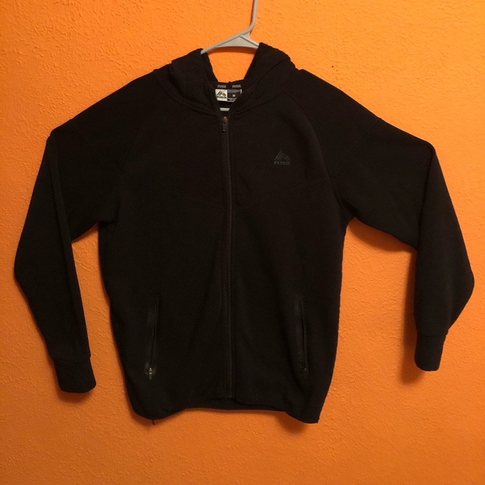 Black Zipper Hoodie